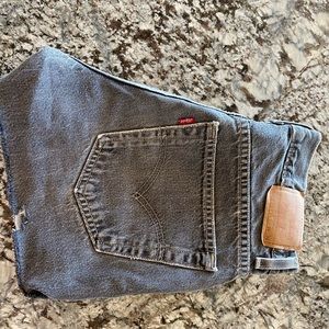 distressed black LEVIS
